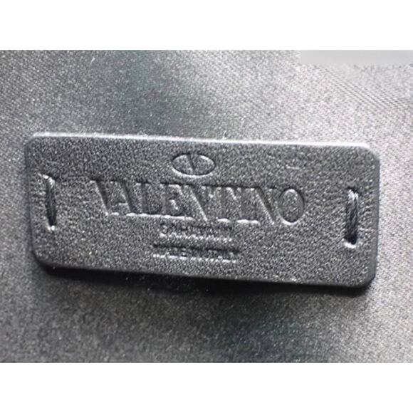 Valentino Studded Love Wristlet Clutch | Black Leather | Silver-Tone | Excellent - Picture 5 of 5